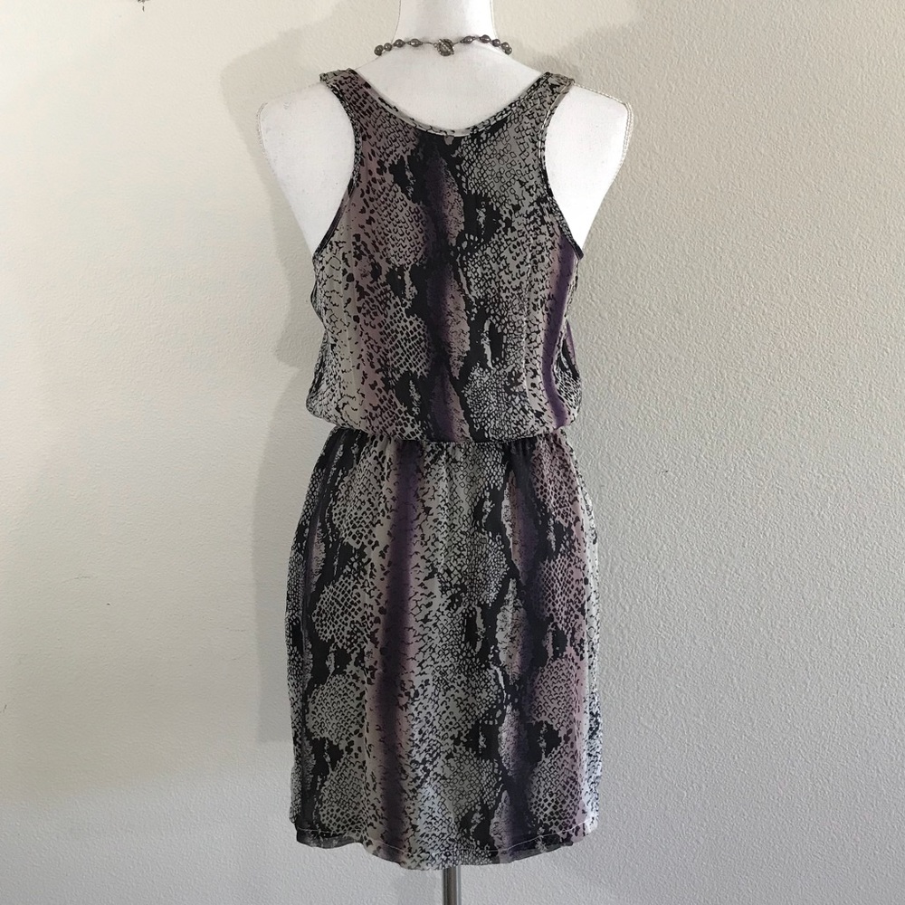CHARLIE JADE Silk Reptile Print Dress - Picture 3 of 6